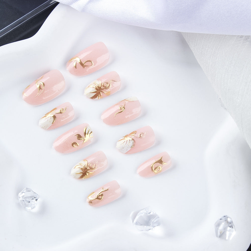 Elegant Floral Nail Art Design Bowlift