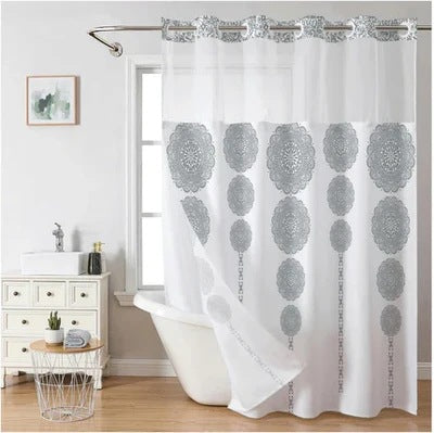 Artistic Floral Shower Curtain Bowlift