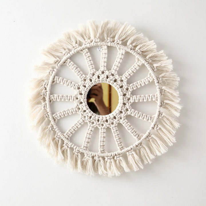 Bohemian Macrame Wall Mirror Bowlift