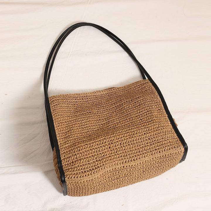 Woven Material Handbag Bowlift