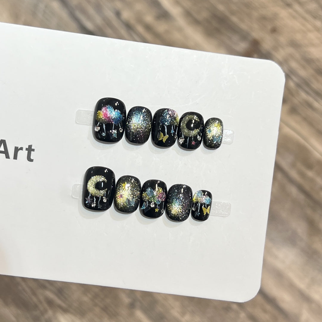 Galaxy-Themed Nail Art Set Bowlift