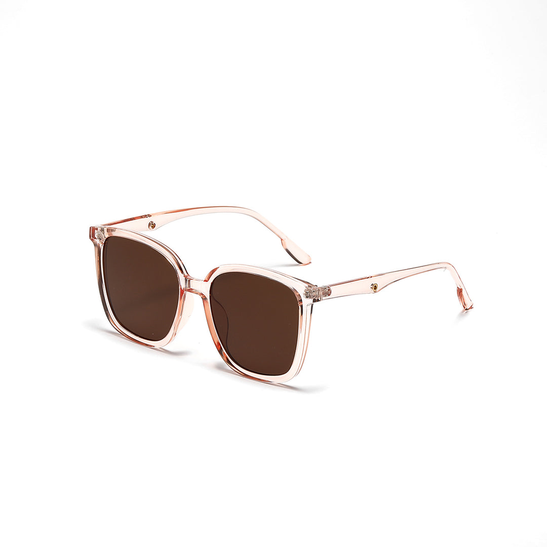 Women's stylish square sunglasses with clear frame and polarized lenses Bowlift