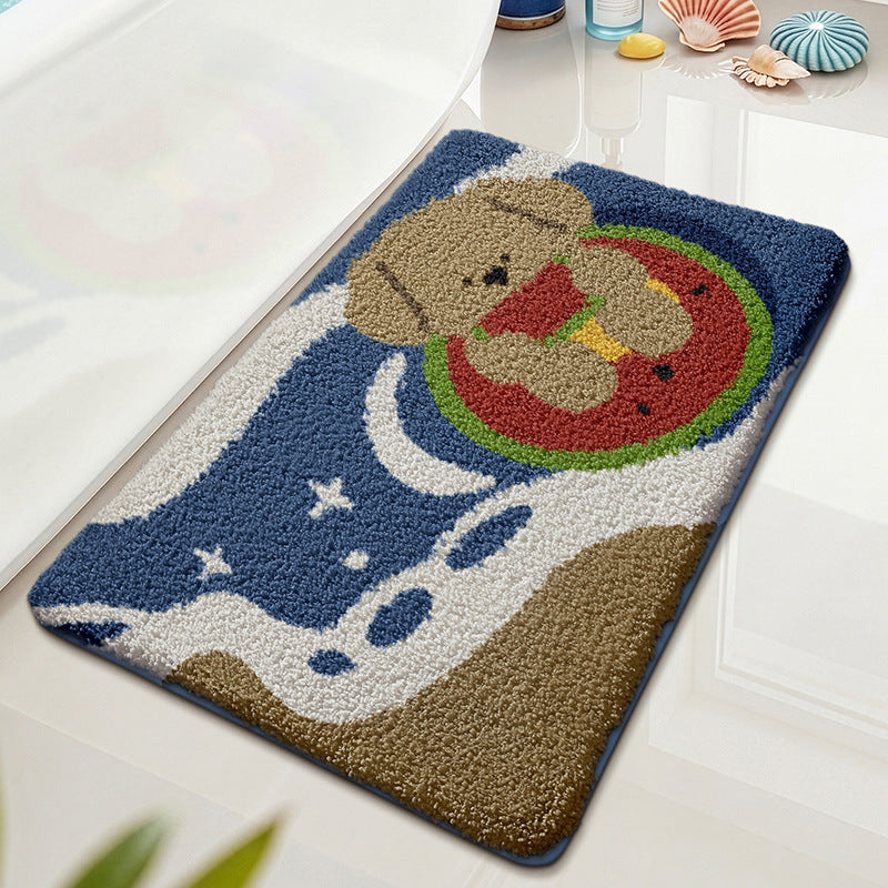 Beach-Themed Bath Mat Bowlift