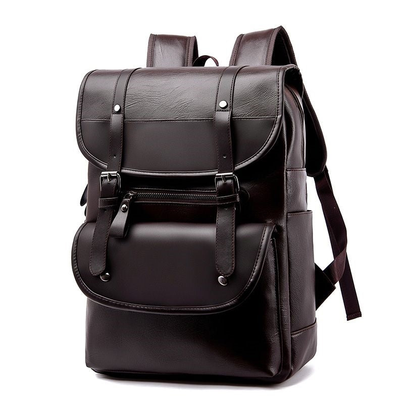 Backpack made of high-quality synthetic leather with multifunctional compartment system Bowlift