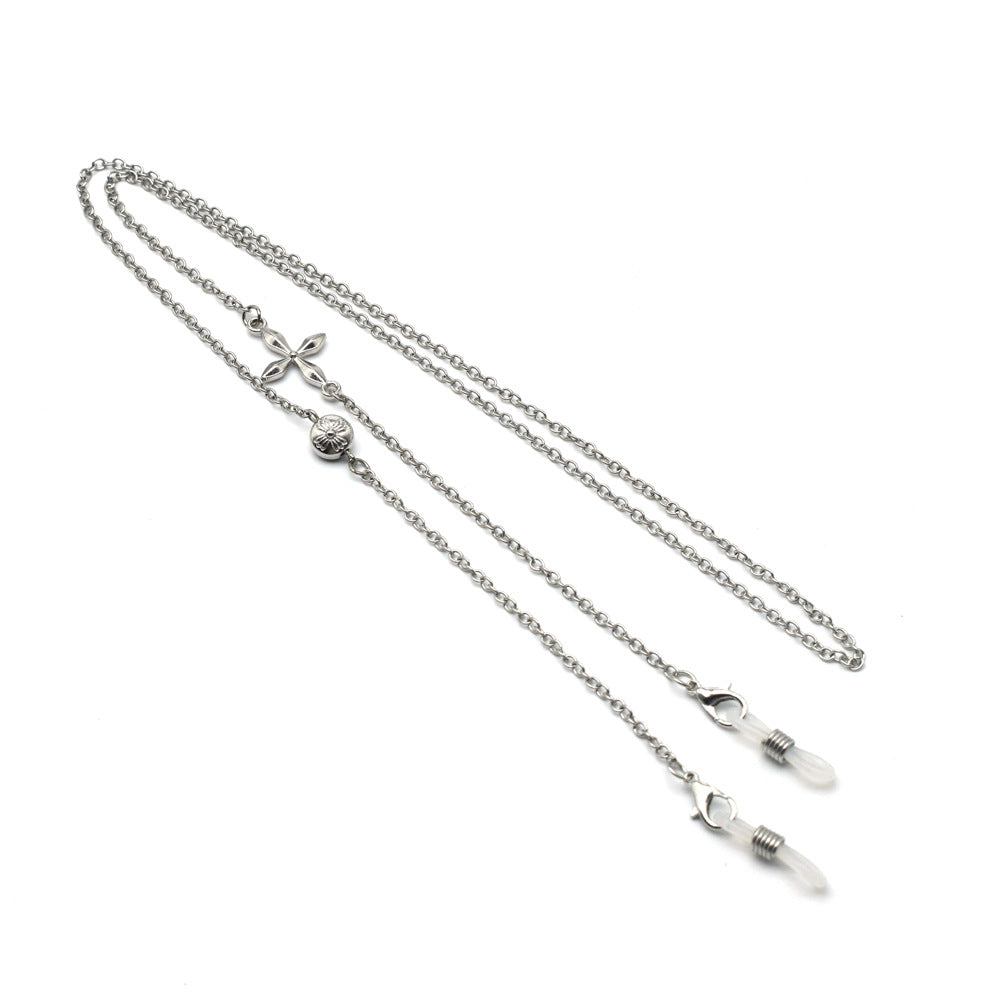 Premium Silver Layered Eyewear Chain Bowlift