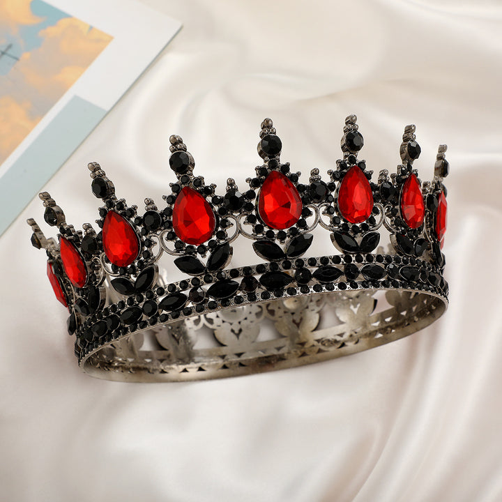 Ladies Luxurious Festive Crown with Shining Gemstones Bowlift