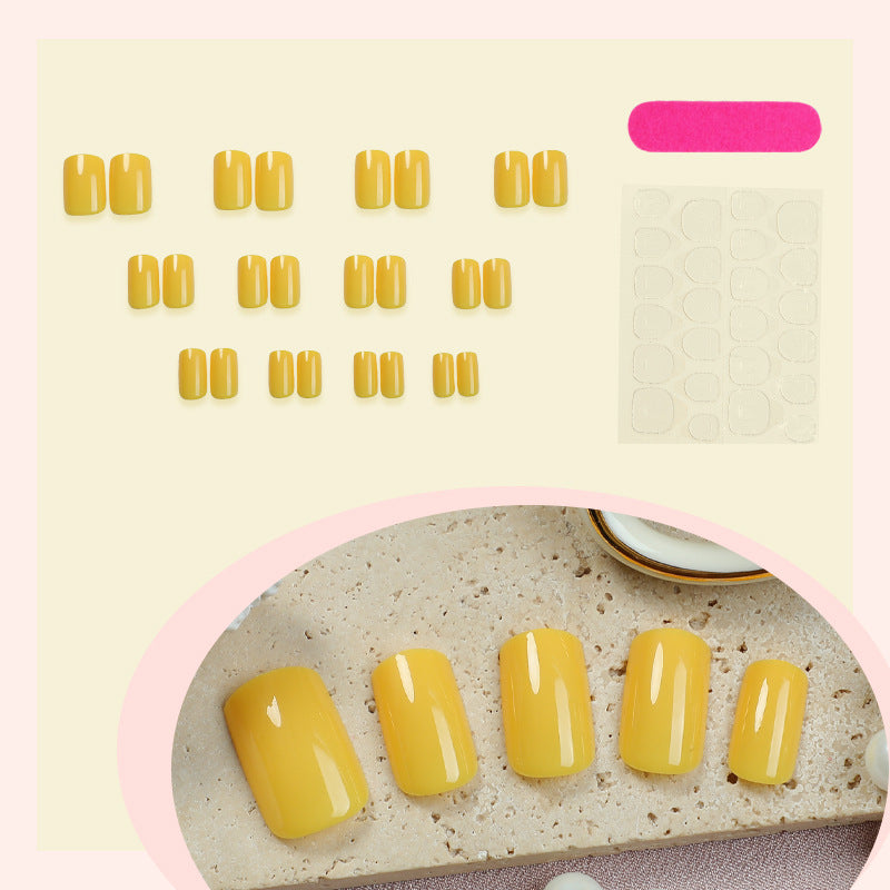 Elegant Glossy Press-On Nails Bowlift