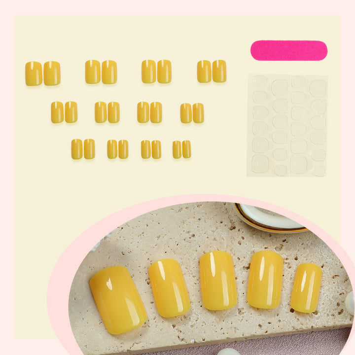 Elegant Glossy Press-On Nails Bowlift