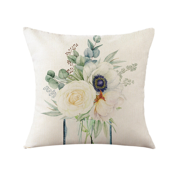 Women's Elegant Cushion Cover with Floral Designs Bowlift