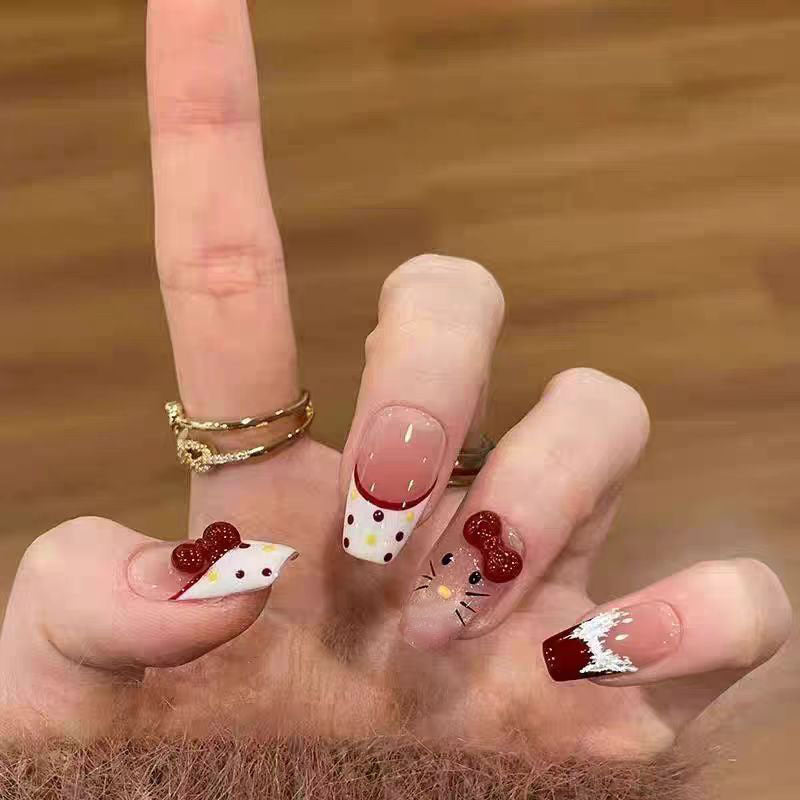 Thematic Press-On Nail Art Set Bowlift