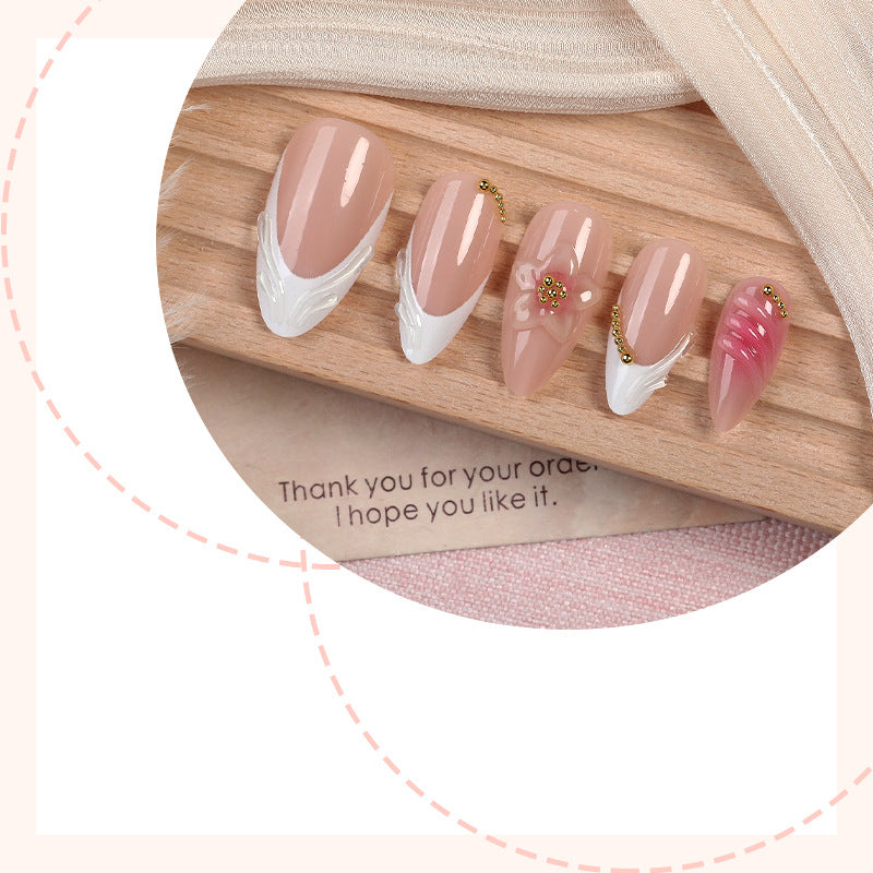 Decorative Premium Press-On Nail Art Set Bowlift