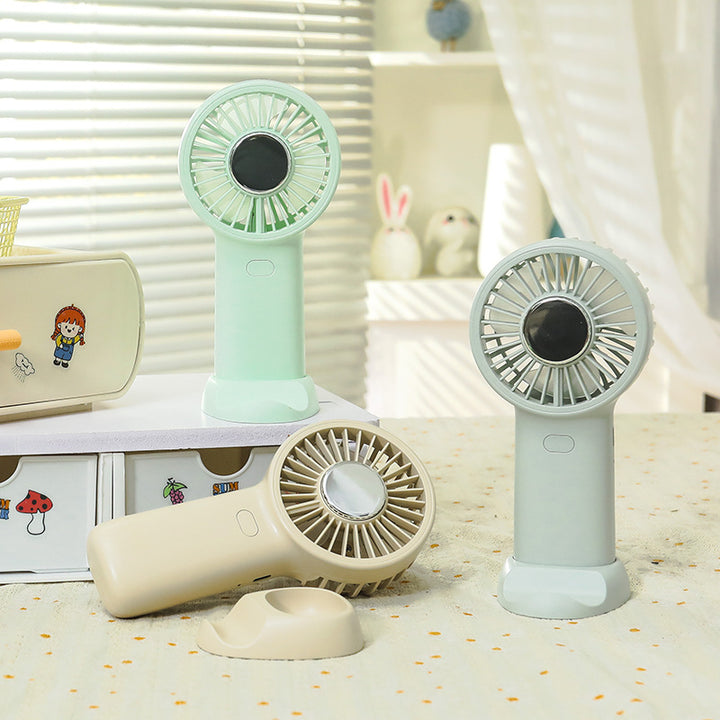 Ladies portable hand fan with powerful battery and user-friendly touch control Bowlift