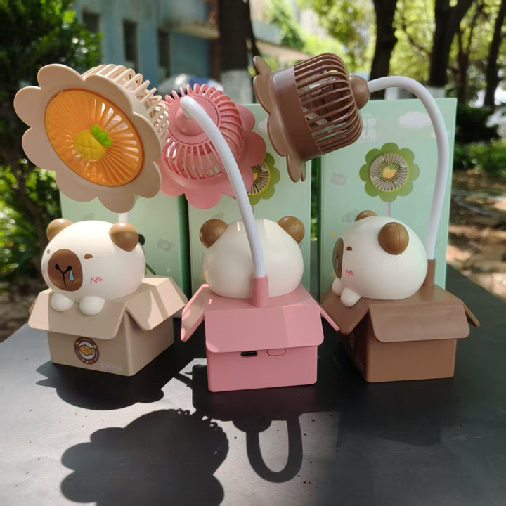 Unisex Decorative Table Fan with Animal Motif Bowlift