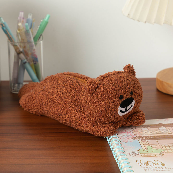 Cute Plush Bear Pencil Case Bowlift