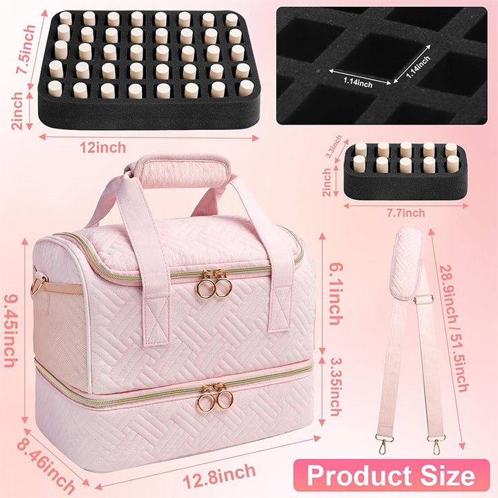 Cosmetic Organizer Bag with Removable Compartments Bowlift