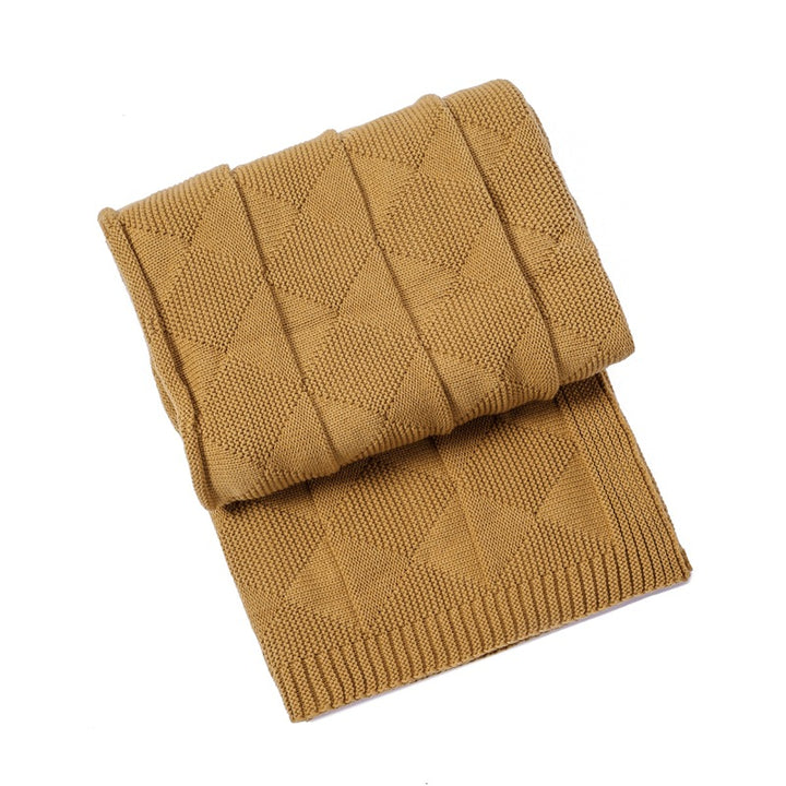 Textured Knit Throw Blanket