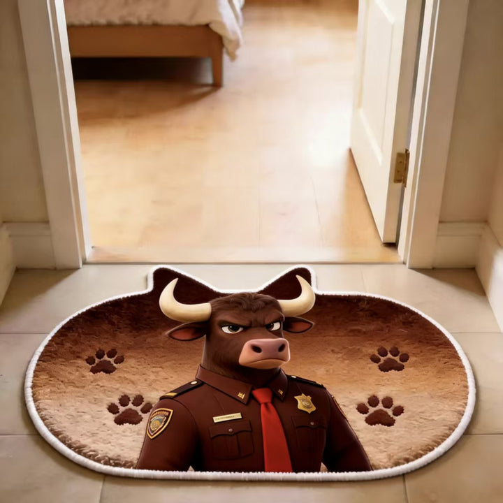 Cartoon-Themed Decorative Bath Mat