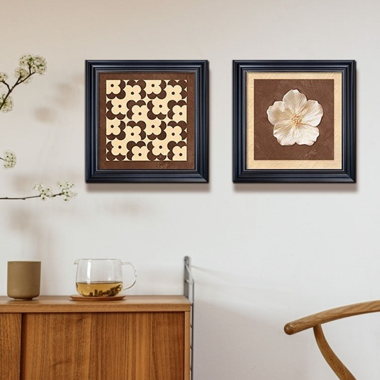 Decorative Framed Flower Artwork