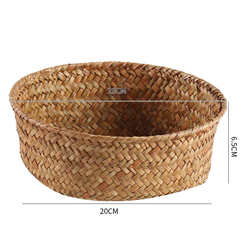 Handmade Natural Fiber Storage Basket Bowlift