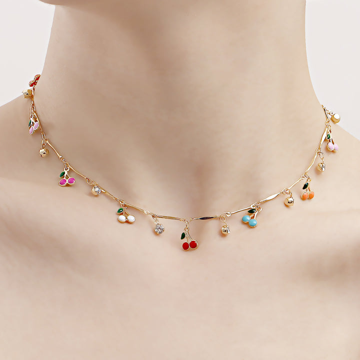 Floral Charm Pendant Necklace Bowlift
