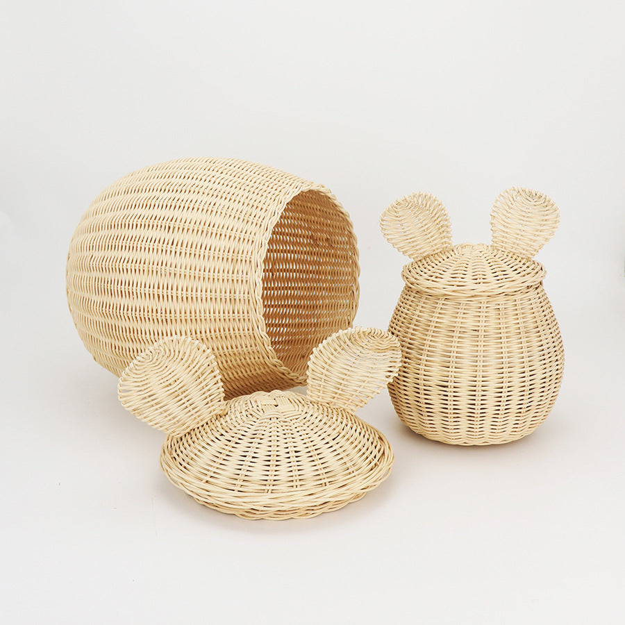 Playful storage basket with animal ears Bowlift