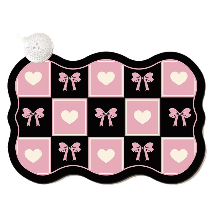 Decorative Bow-Shaped Bath Mat Bowlift
