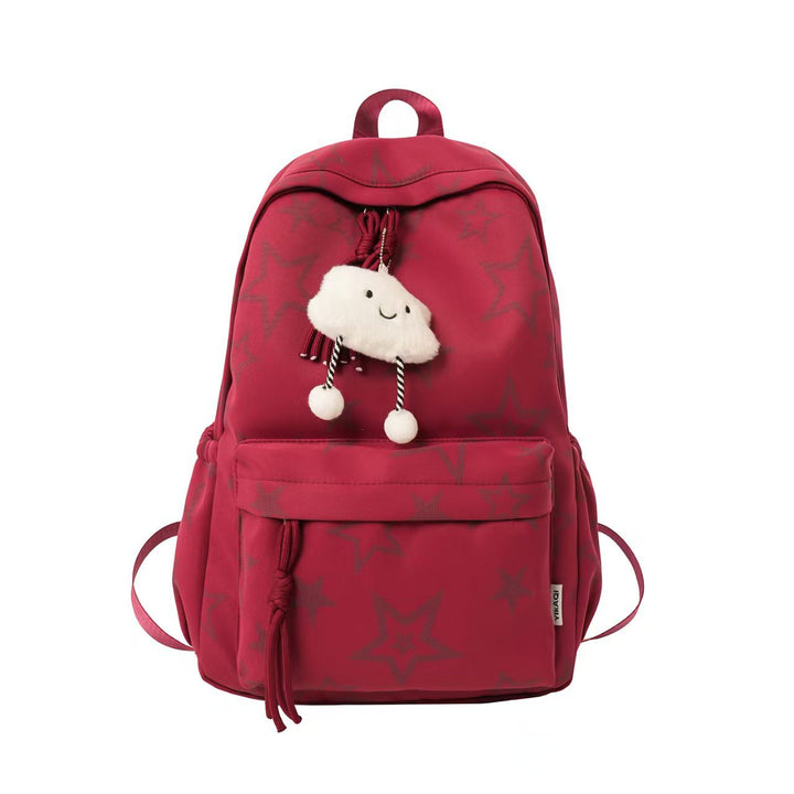 Star-Printed Playful Backpack Bowlift