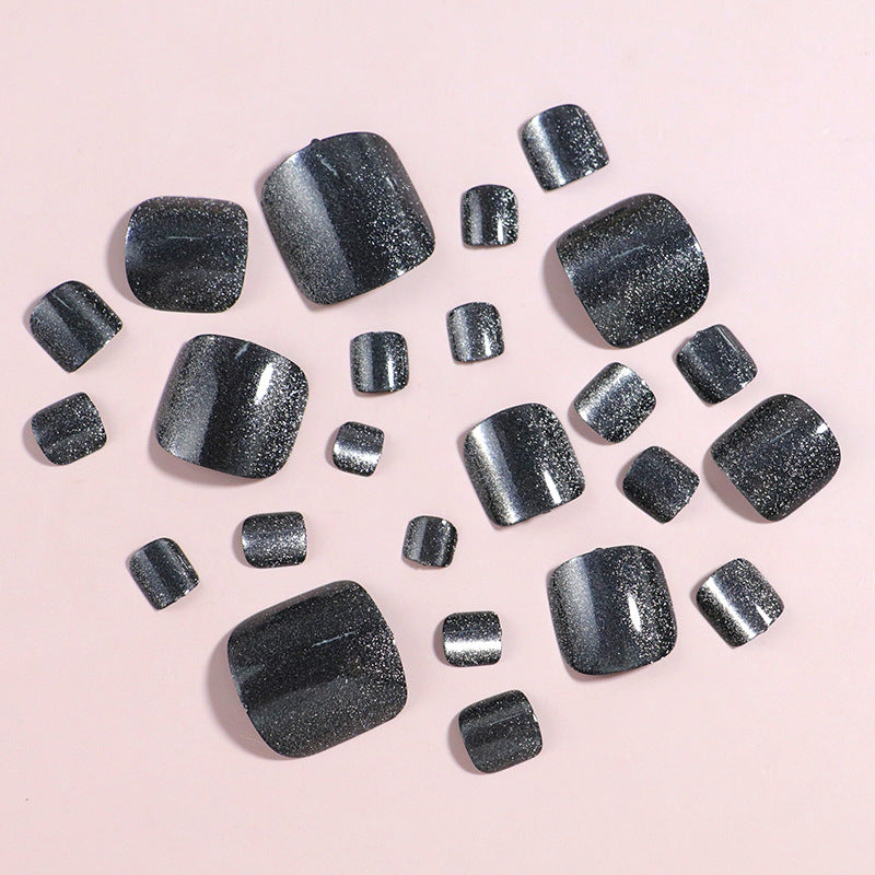 Glittered Press-On Toe Nails Bowlift