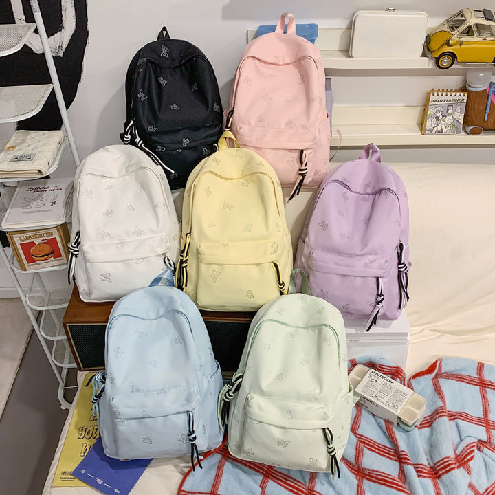 Backpack with Glittering Applications Bowlift