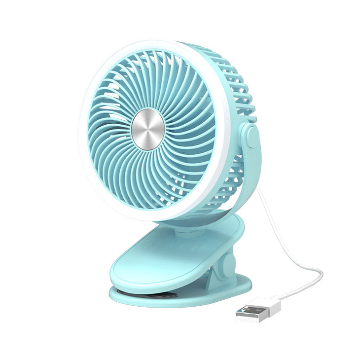 Unisex Compact Table Fan with Flexible Clamp Attachment Bowlift