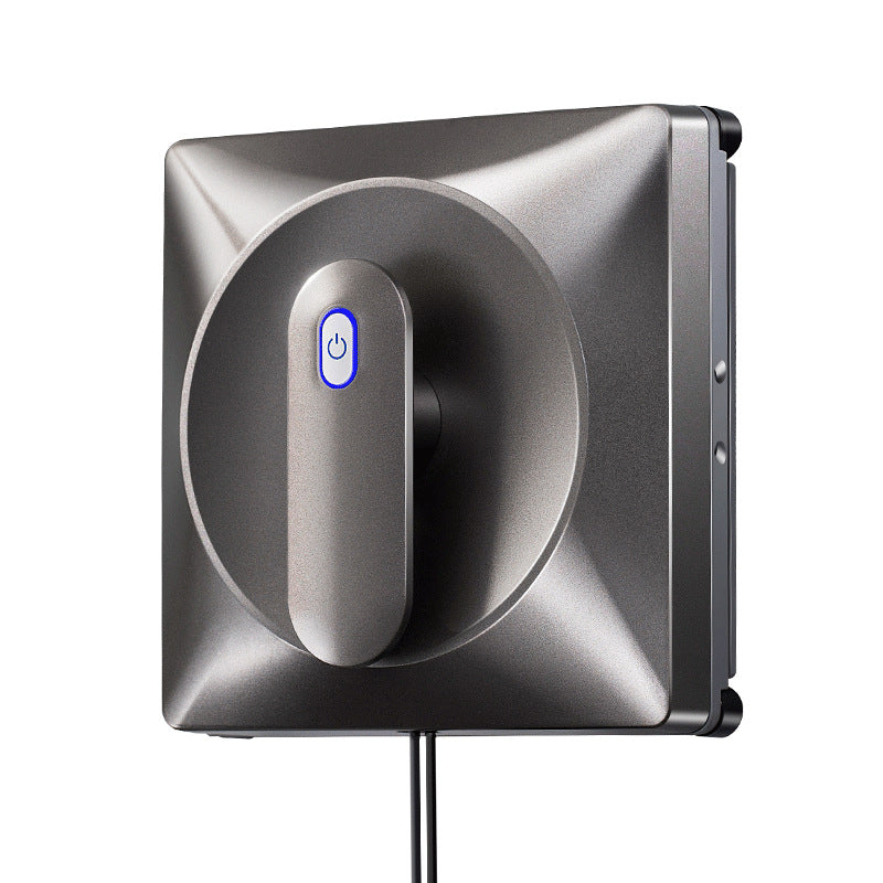 robotic window cleaner with dual spinning microfiber mops and spray function Bowlift