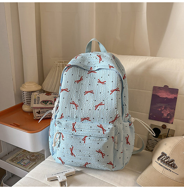Cute Bow-Embellished Backpack Bowlift