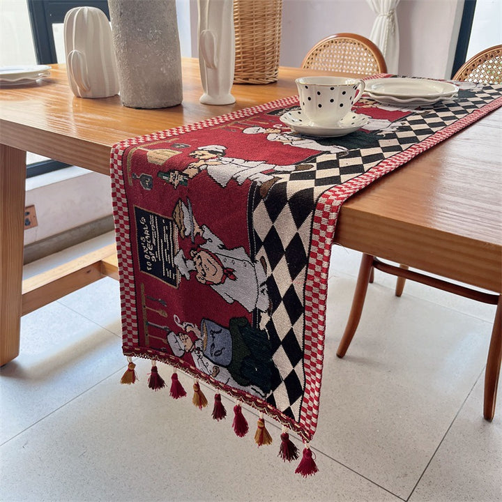 Floral Patterned Tapestry Table Runner