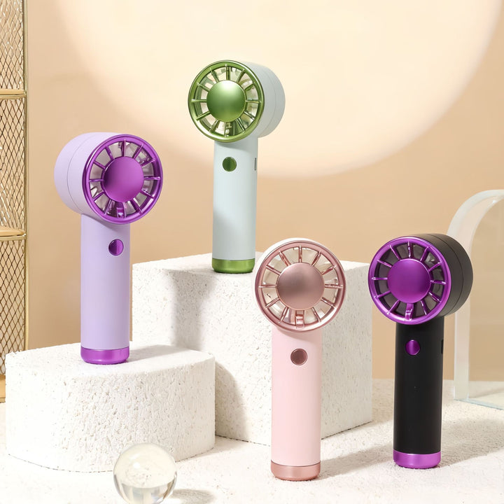 Ladies portable handheld fan with USB charging function and ergonomic design Bowlift