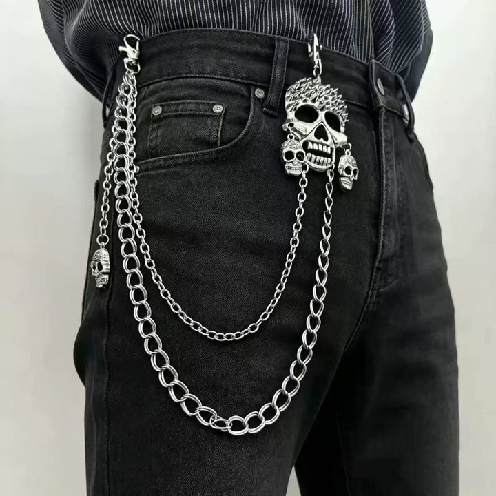 Fashionable chain belt with cross pendants Bowlift