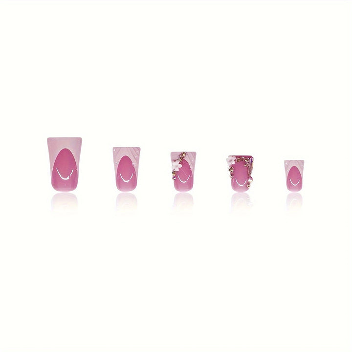 Elegant Press-On Nail Art Set Bowlift