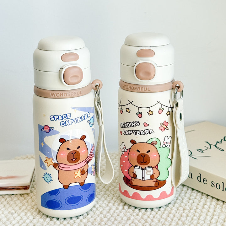 Ladies Insulated Water Bottle with Cute Animal Design Bowlift
