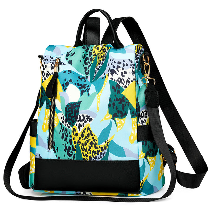 Floral Print Multi-Pocket Backpack Bowlift