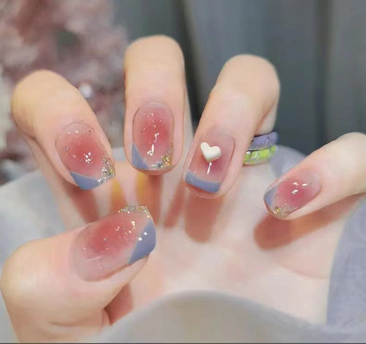Artistic Press-On Nail Extensions Bowlift