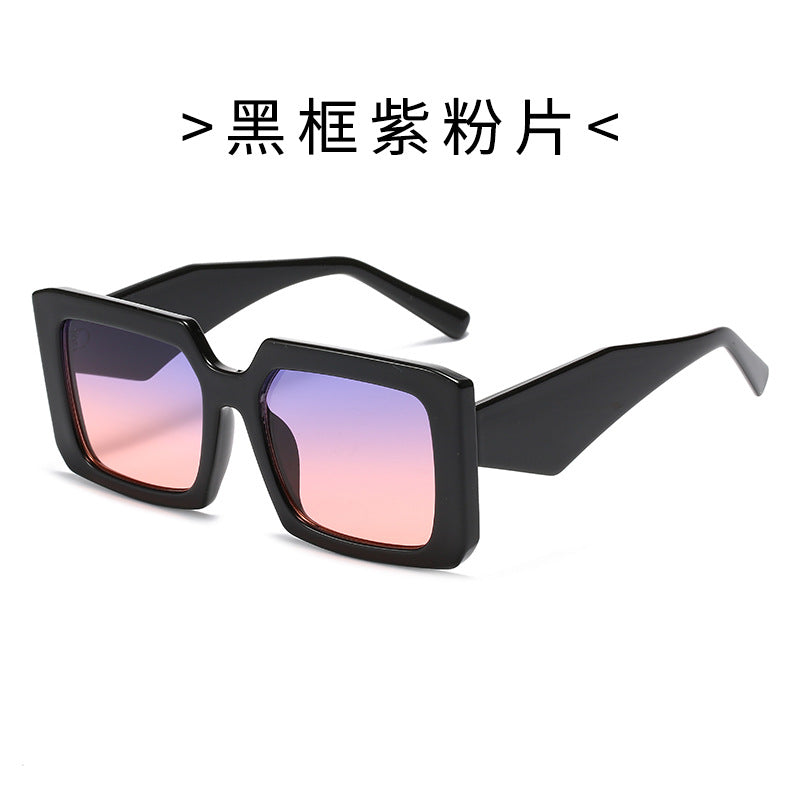 Women’s Geometric Sunglasses with Wide Frame Bowlift