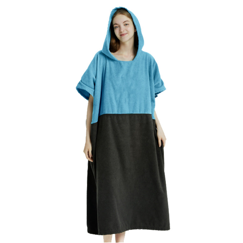 Women's Cozy Hooded Bathrobe Bowlift