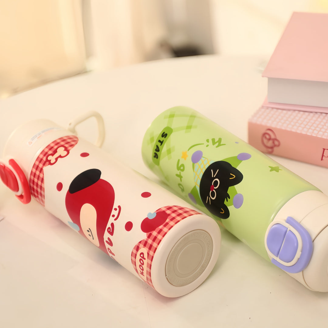 Ladies Insulated Drinking Bottle with Playful Design Bowlift