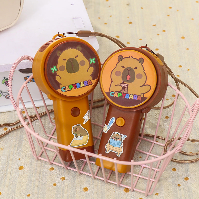 Portable Usb Mini Fan with Creative Capybara Design Bowlift