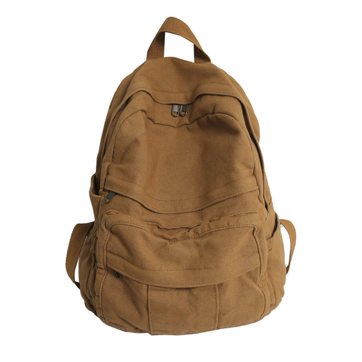 Multi-Functional Canvas School Backpack Bowlift