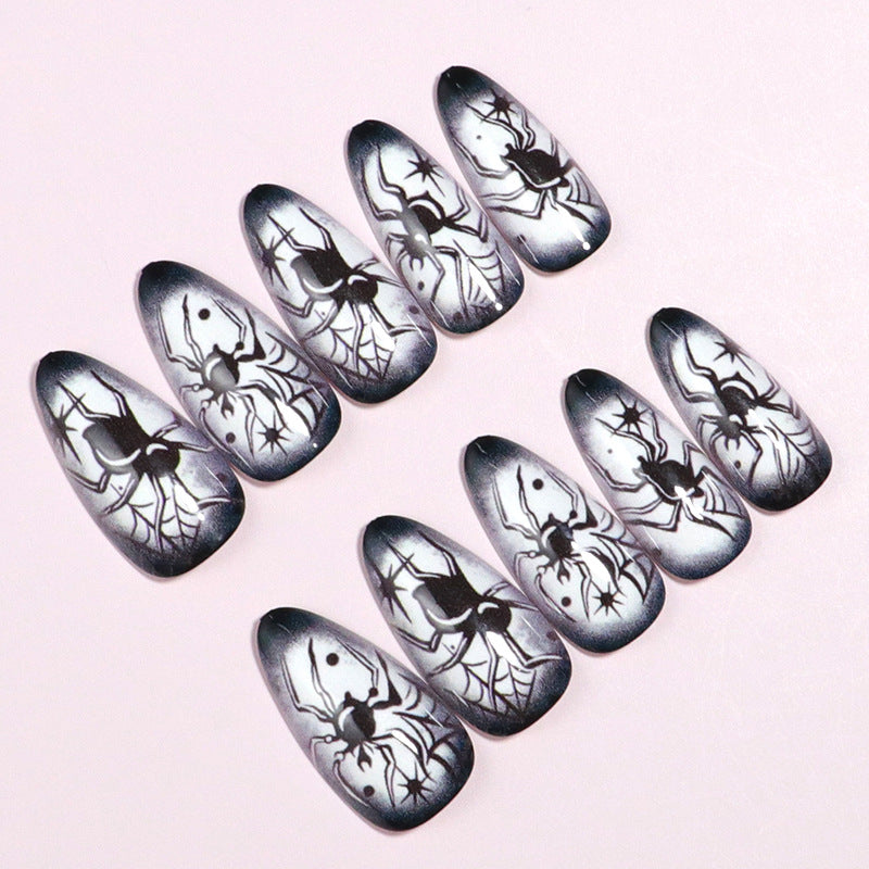 Spooky-Themed Press-On Nail Set Bowlift