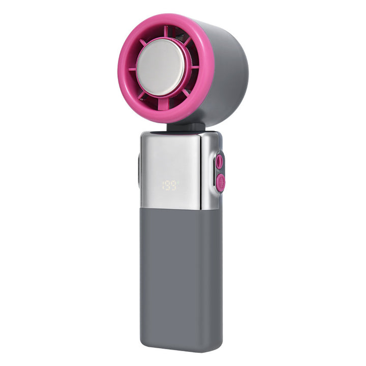 Women's portable hand fan with intelligent digital display Bowlift