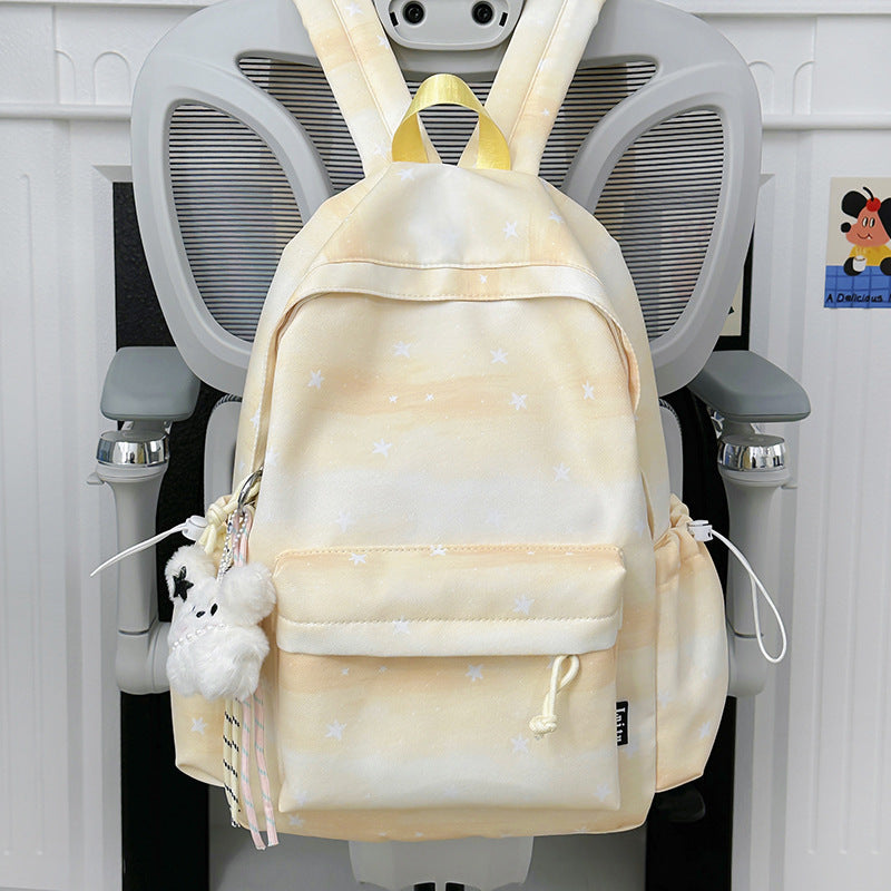 Adorable Star-Patterned School Backpack
