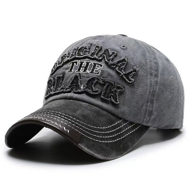 Men's Vintage-Inspired Distressed Cap Bowlift