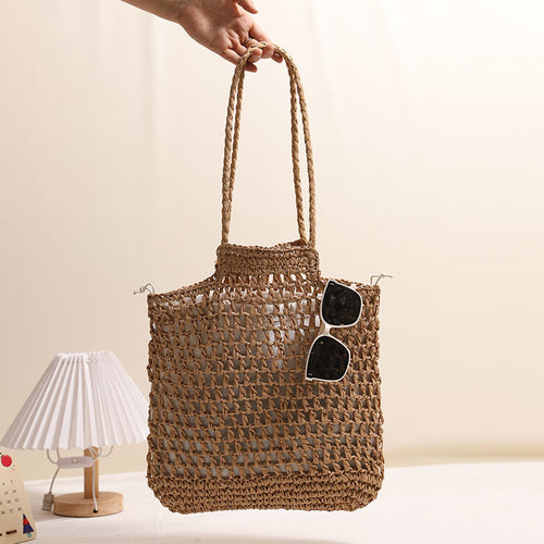 Handmade net tote bag made of natural material Bowlift