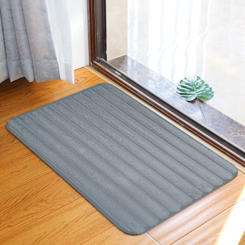 Absorbent Memory Foam Bath Mat Bowlift